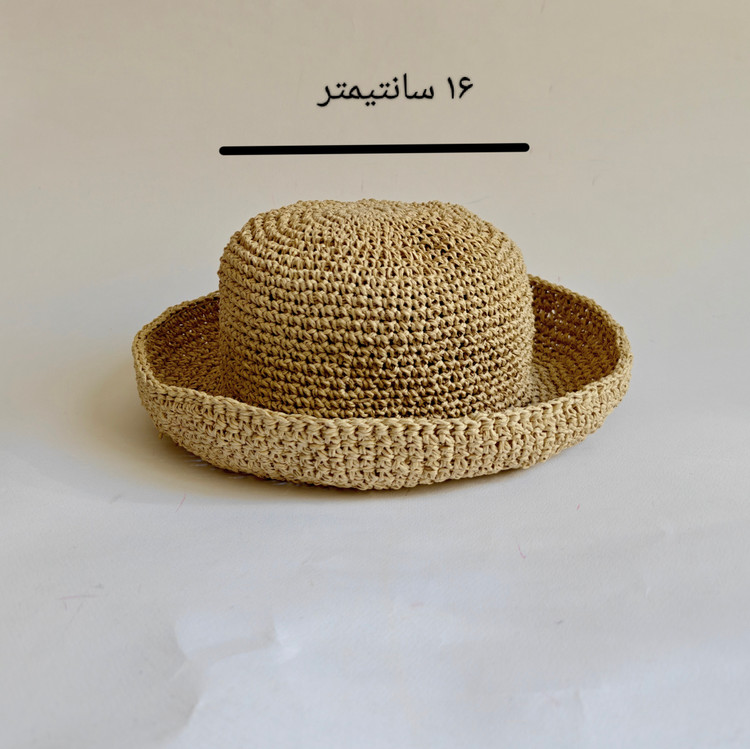 کلاه تابستانی قلاب بافی رافیا مدل ماهیگیری - آدینا استایل